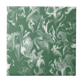 Dark Green & White Mixed Colour Tile