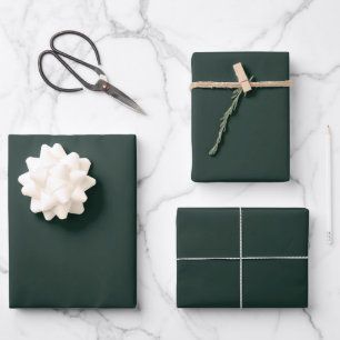 Dark Green Wrapping Paper Sheet