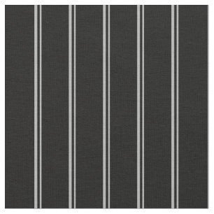 Dark Grey and Black Coloured Pattern of Stripes Fabric
