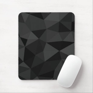 Dark grey and black geometric mesh pattern mouse mat