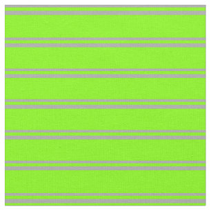 Dark Grey and Chartreuse Stripes Fabric