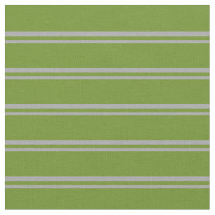 Dark Grey and Green Striped Pattern Fabric