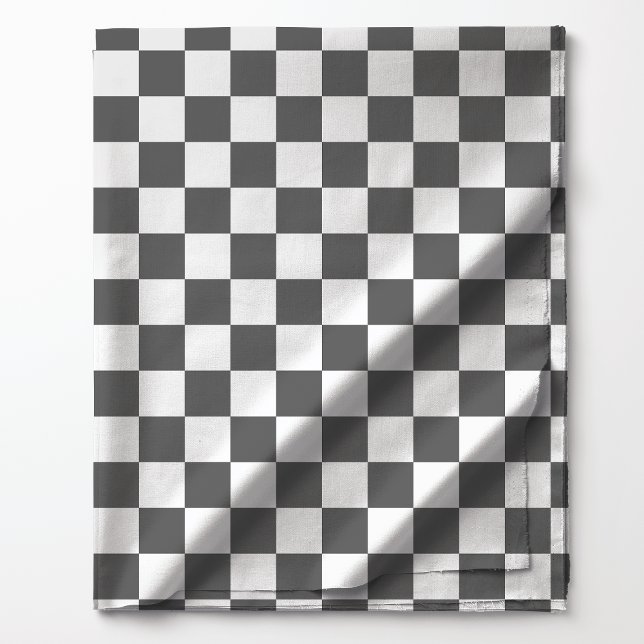 Dark Grey and White Chequered Pattern Fabric (Creator Uploaded)