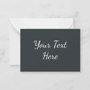 Dark Grey Azure Card