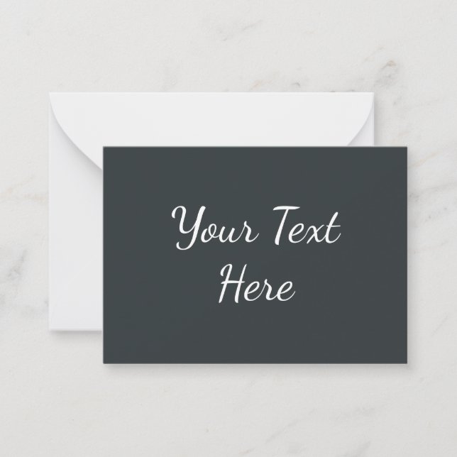 Dark Grey Azure  Card (Front)