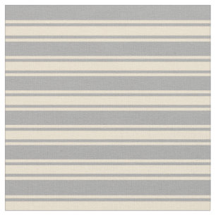 Dark Grey & Beige Colored Pattern Fabric