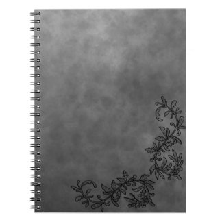 Dark Grey & Black Accent Notebook Chic Minimalist