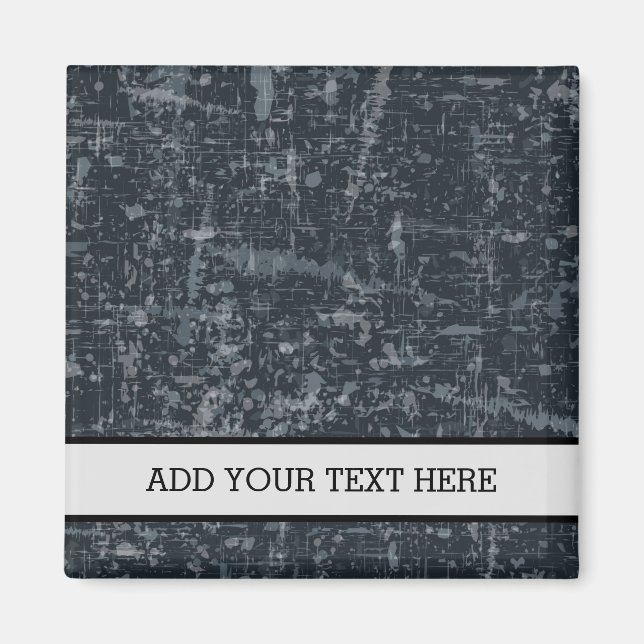 Dark Grey Black Art Lover Abstract Artist Painter Magnet (Front)