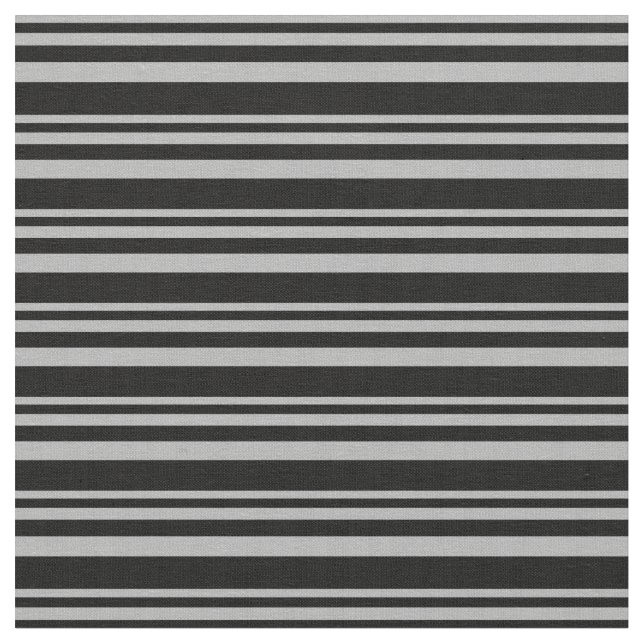 Dark Grey & Black Coloured Pattern Fabric (Close Up)