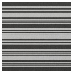 Dark Grey & Black Coloured Pattern of Stripes Fabric