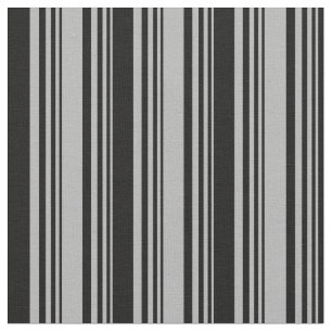 Dark Grey & Black Coloured Stripes Fabric