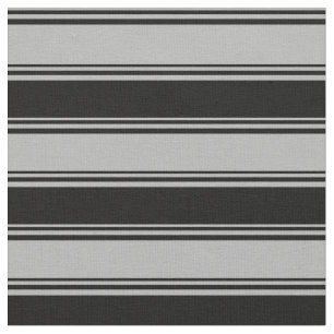 Dark Grey & Black Coloured Stripes Pattern Fabric