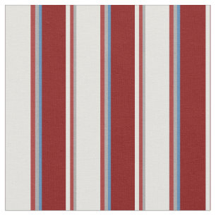 Dark Grey, Brown, Light Cyan, Maroon & Blue Lines Fabric