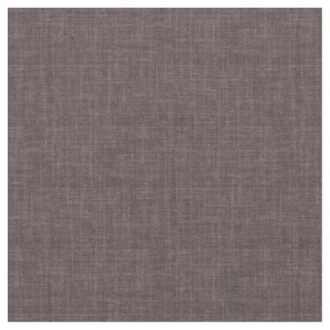Dark Grey Brown Linen Fabric (Close Up)