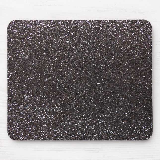 Dark grey glitter mouse mat (Front)