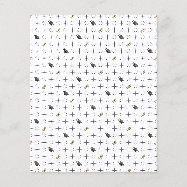 Dark Grey Graduation Caps & Diploma Scrapbook (Front)