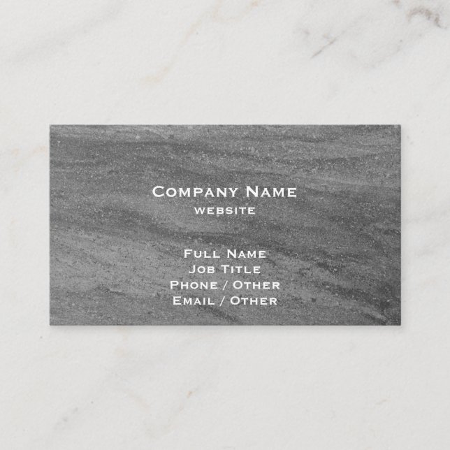 Dark Grey Granite Business Card (Front)