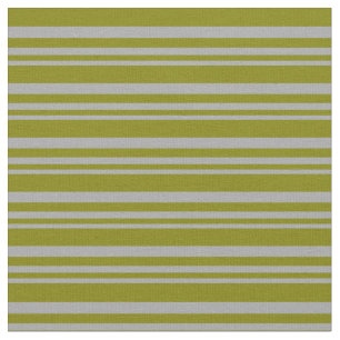 Dark Grey & Green Lines Pattern Fabric
