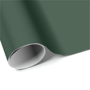 Dark Grey Green Wrapping Paper