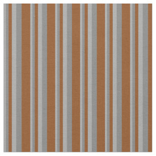 Dark Grey, Grey, and Brown Coloured Lined Pattern Fabric