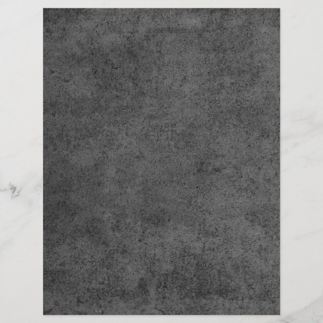 Dark grey industrial concrete scrapbook paper (Front)