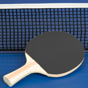 Dark Grey Leather Look Customised Ping Pong Paddle