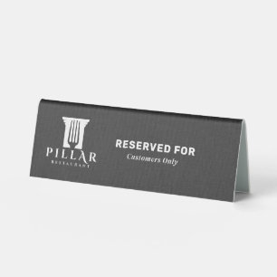 Dark Grey Linen Custom Logo