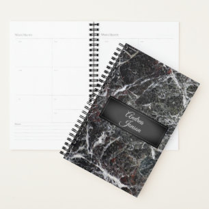 Dark Grey Marble Stone Texture Planner
