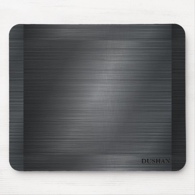 Dark Grey Metal Look background Mouse Pad (Front)