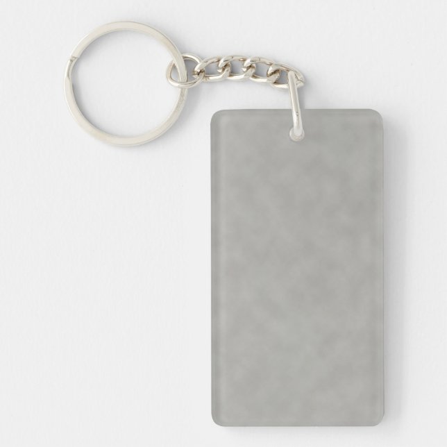 Dark Grey Parchment Texture Background Key Ring (Front)