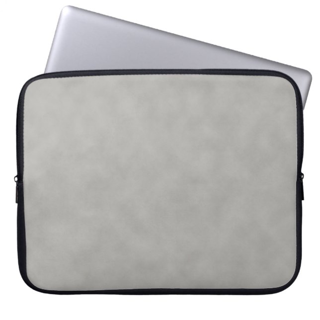 Dark Grey Parchment Texture Background Laptop Sleeve (Front)