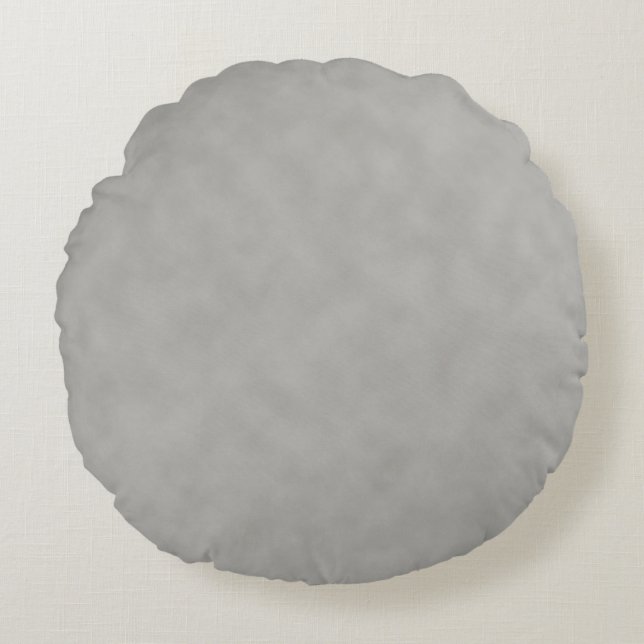 Dark Grey Parchment Texture Background Round Cushion (Front)