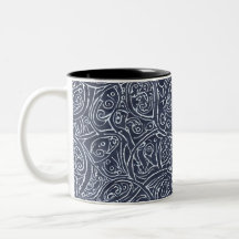 Dark Grey Pattern Coffee Mug
