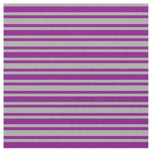Dark Grey & Purple Coloured Striped/Lined Pattern Fabric (Close Up)