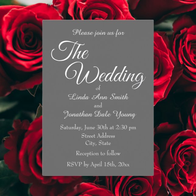 Dark Grey Simple Style Wedding (In Situ Wedding)