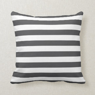 Dark Grey Stripes Cushion