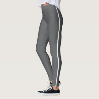 Dark Grey & White gym  Leggings