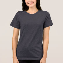 Dark Grey Women’s Tri-Blend Scoop Neck Tee