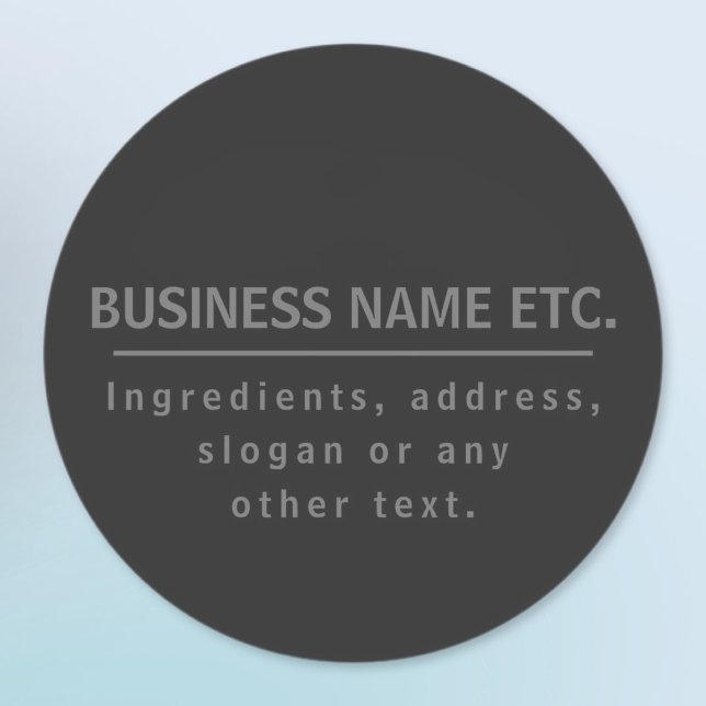Dark Greys Multi-Purpose Classic Round Sticker (Creator Uploaded)