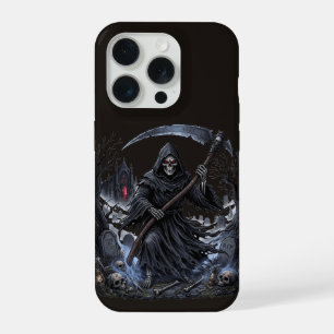 Dark Grim Reaper Halloween iPhone 15 Pro Case