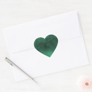 Dark Grunge - Green Heart Sticker