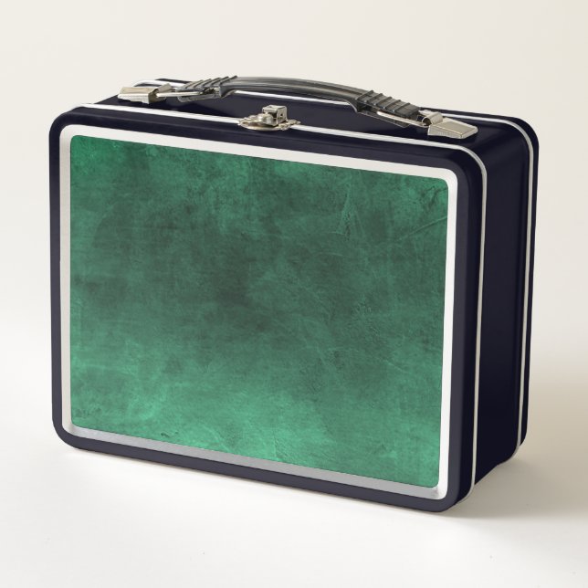 Dark Grunge - Green Metal Lunch Box (Front)