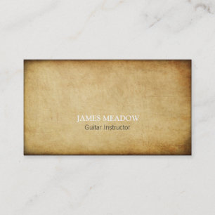Dark Grunge Music Musician Guitar Teacher Business Card