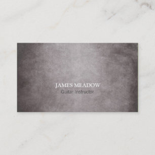 Dark Grunge Music Musician Guitar Teacher Business Card