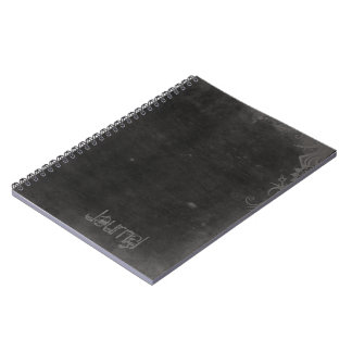 Dark Grunge Style Spiral bound Journal Notebook