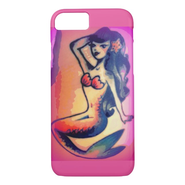 dark-haired mermaid beauty Case-Mate iPhone case (Back)