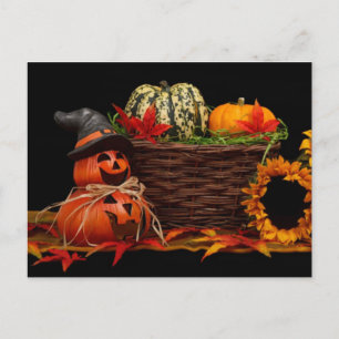 Dark Halloween Design Postcard