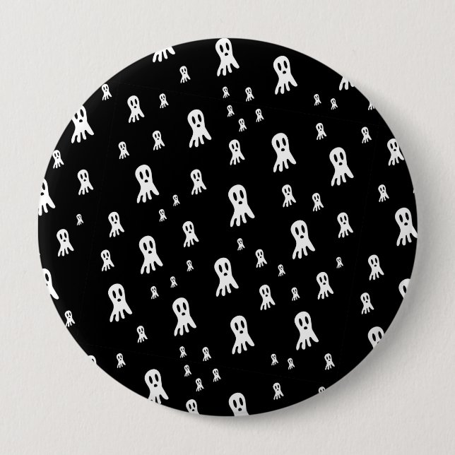 Dark Halloween Ghosts  10 Cm Round Badge (Front)