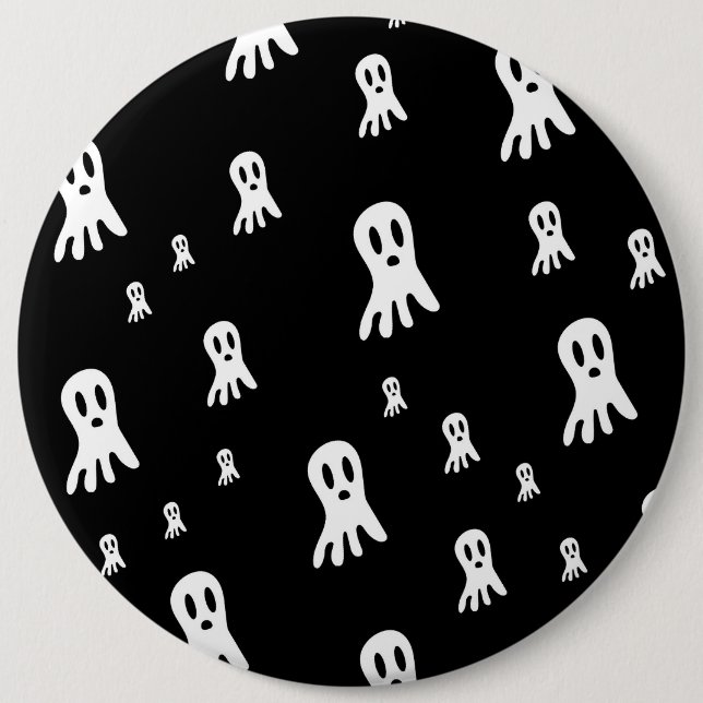 Dark Halloween Ghosts  6 Cm Round Badge (Front)