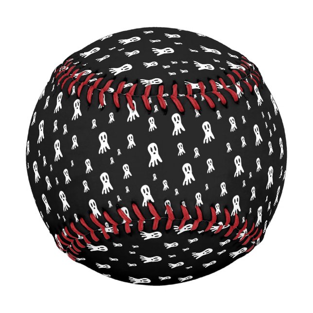 Dark Halloween Ghosts  Baseball (Front)